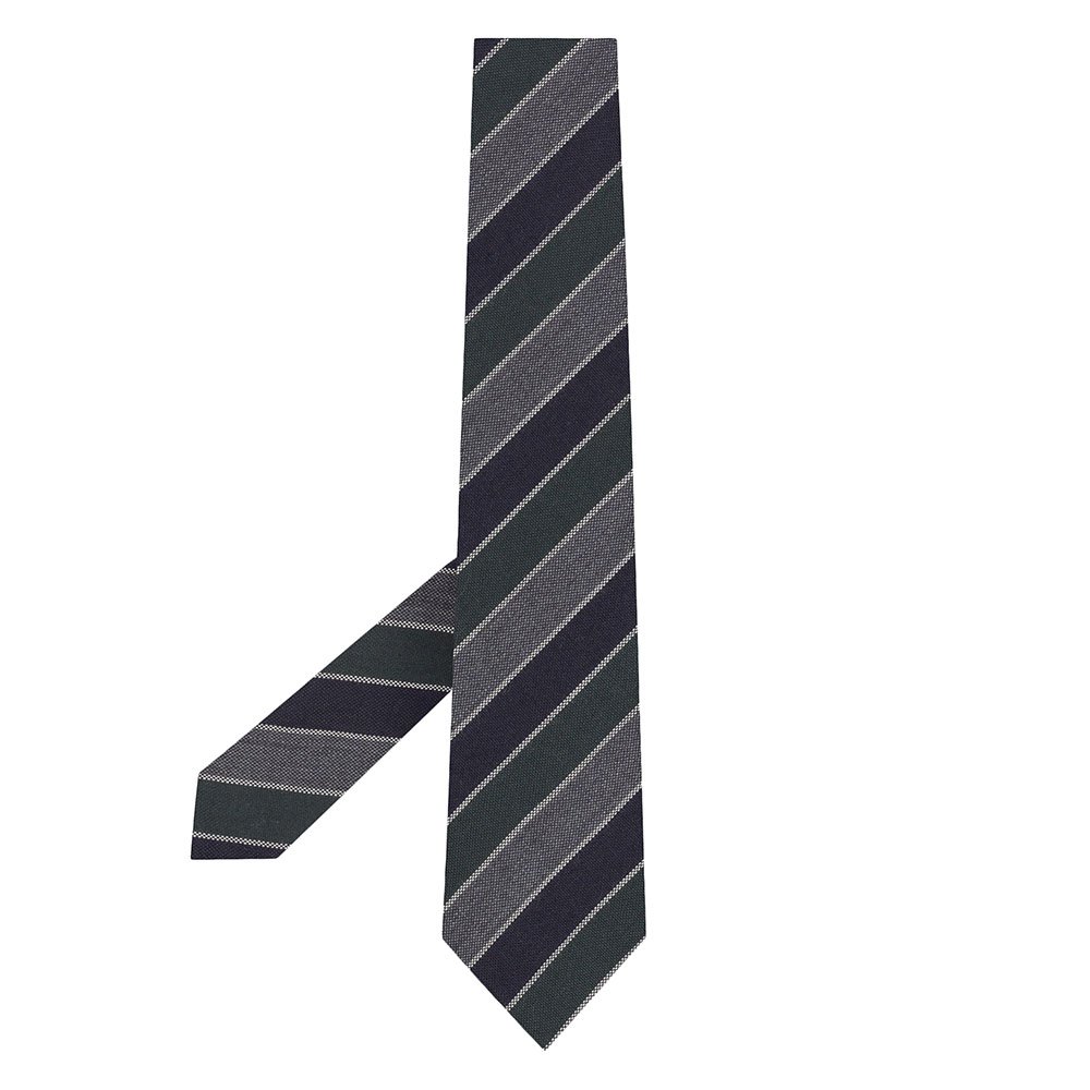 Cravates Hackett SR Wool Bande Grey / Navy