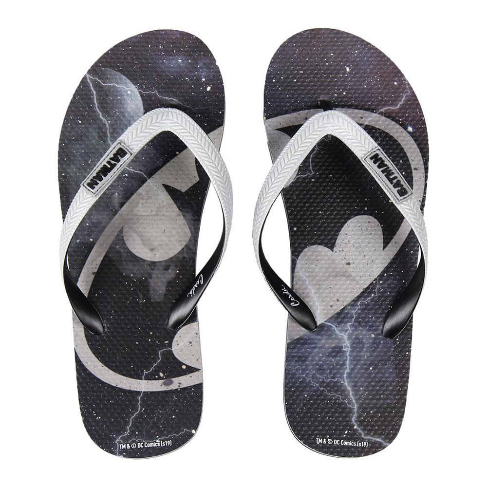 Shoes Cerda Group Premium Batman Flip Flops Grey