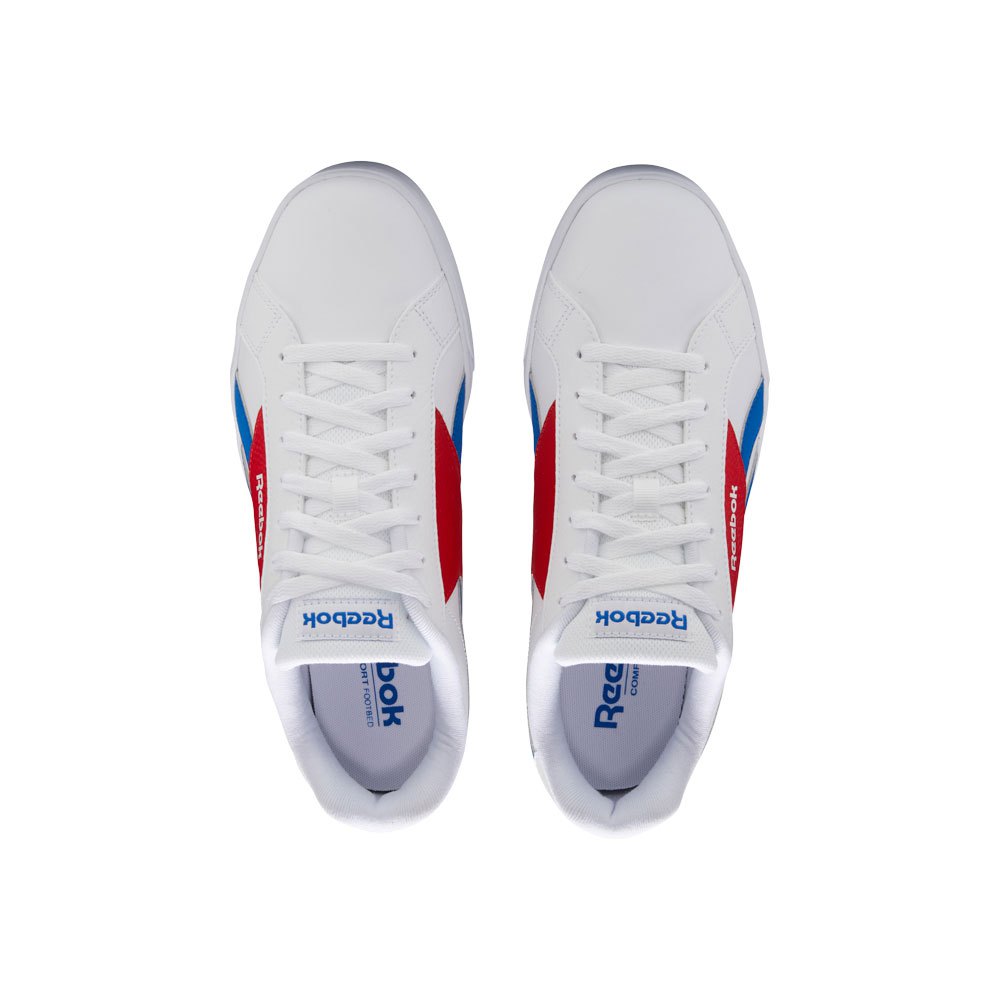 Homme Reebok Royal Complete 3 Low White / Vector Blue / Vector Red