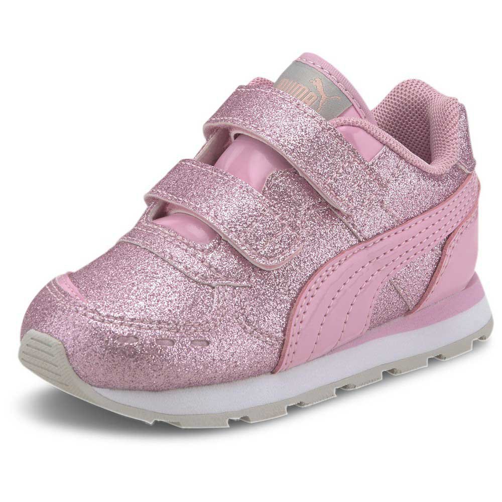 Kid Puma Vista Glitz Velcro Infant Trainers Pink