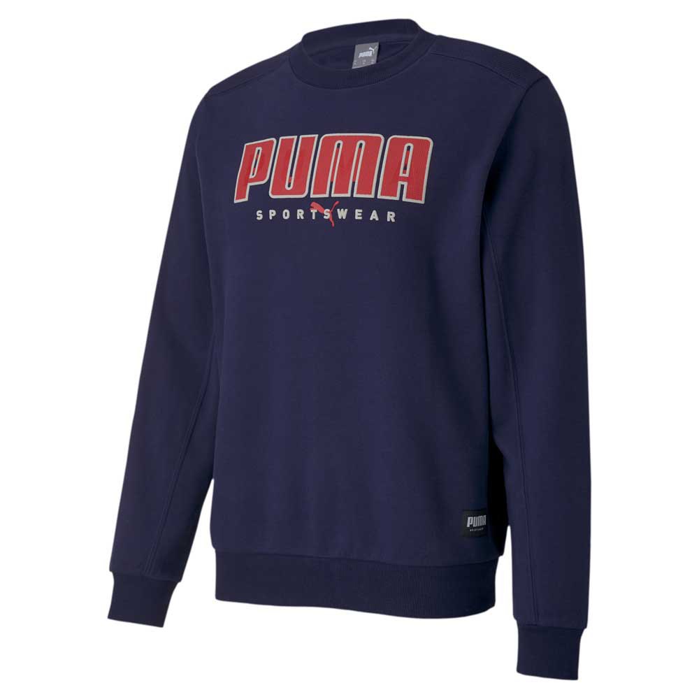 Sweatshirts And Hoodies Puma Athletics Crew Sweatshirt Blue