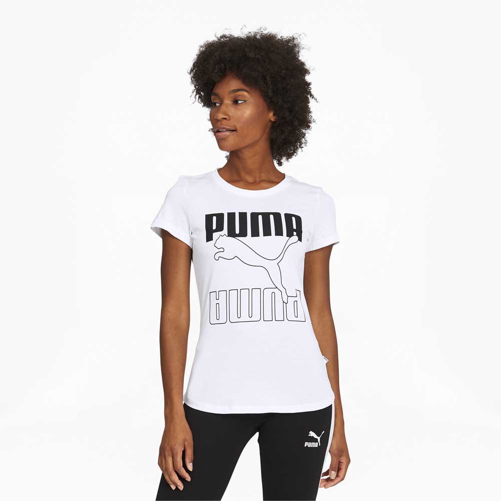Clothing Puma Rebel Graphic Short Sleeve T-Shirt White