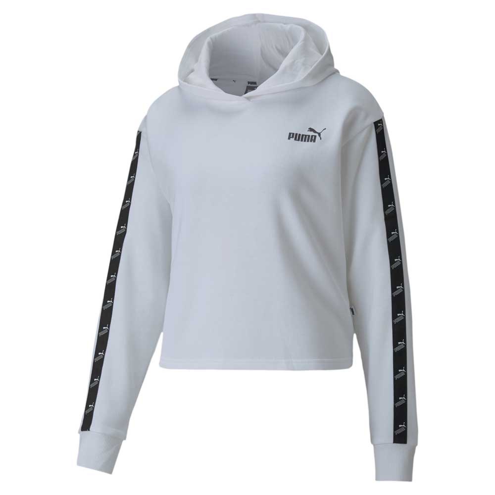 Clothing Puma Amplified Cropped TR Hoodie White