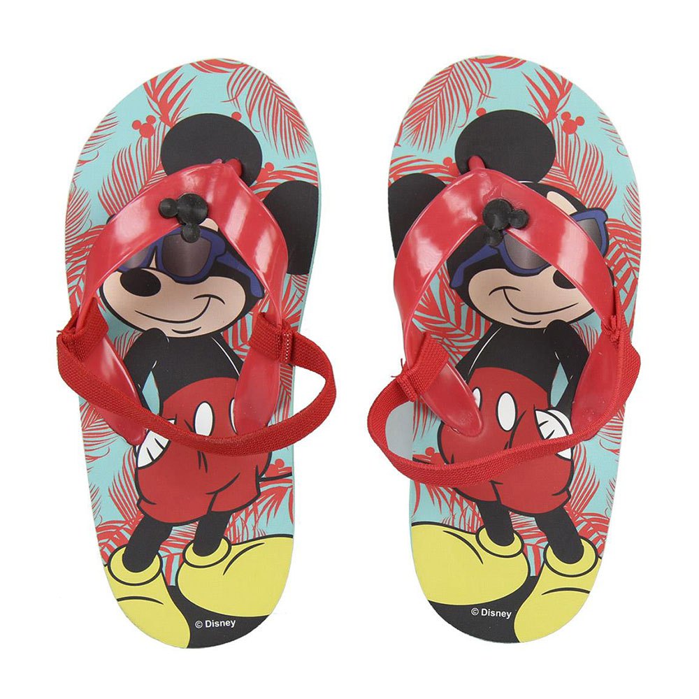 Kid Cerda Group Premium Mickey Flip Flops Red