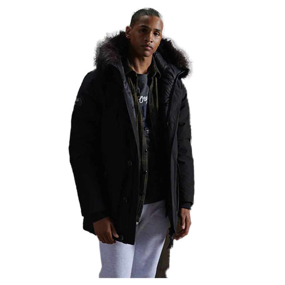 Clothing Superdry Rookie Down Coat Black