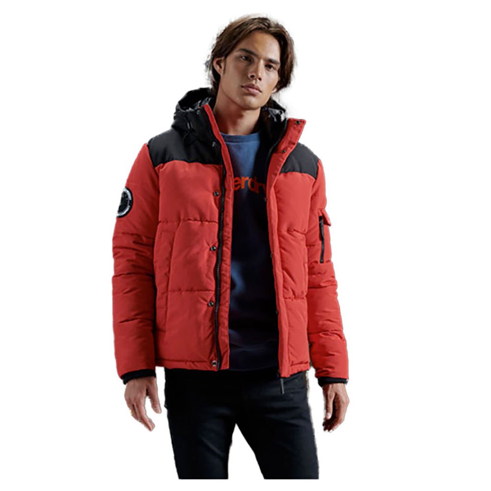 Coats And Parkas Superdry Quilted Everest Coat Red