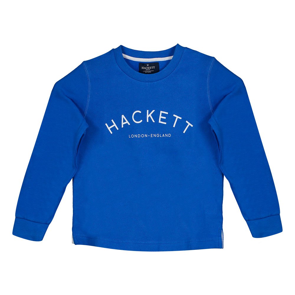 Clothing Hackett Logo Crew Kid Sweatshirt Blue