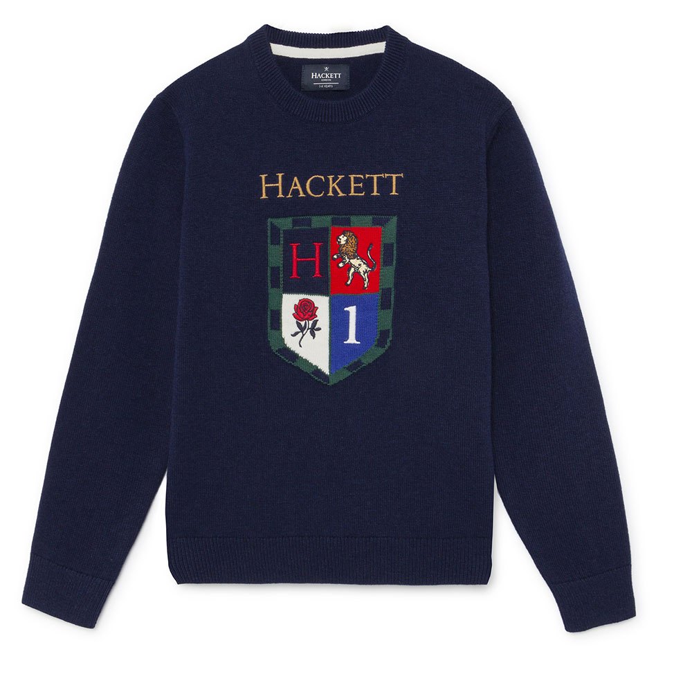 Clothing Hackett Shield Crew Youth Sweatshirt Blue