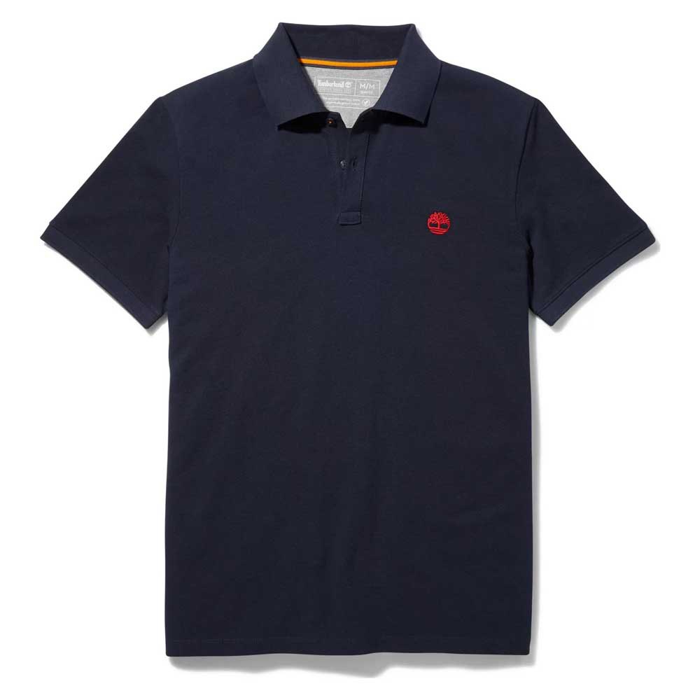 Timberland Millers River Collar Jacquard Piqué YD Slim Short Sleeve Polo Shirt 