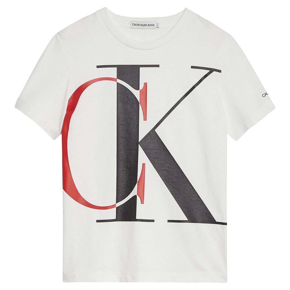 Calvin Klein Bicolor Logo Short Sleeve TShirt 