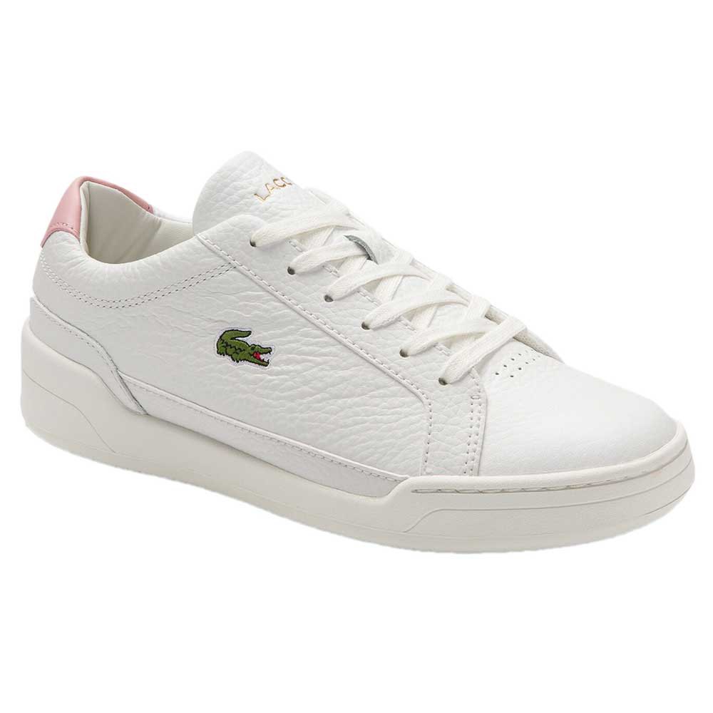 Women Lacoste Challenge Leather Synthetic Trainers White