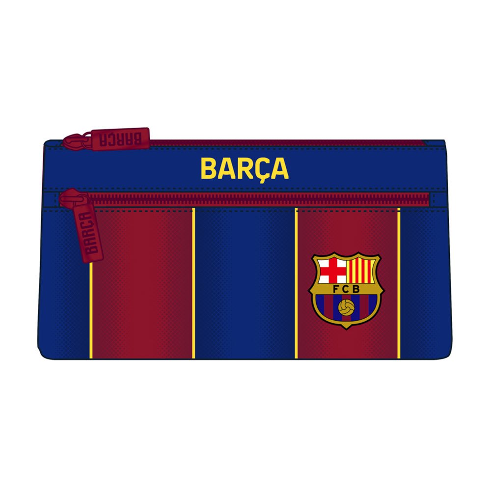 Suitcases And Bags Safta FC Barcelona Home 20/21 2 Zippers Pencil Case Red