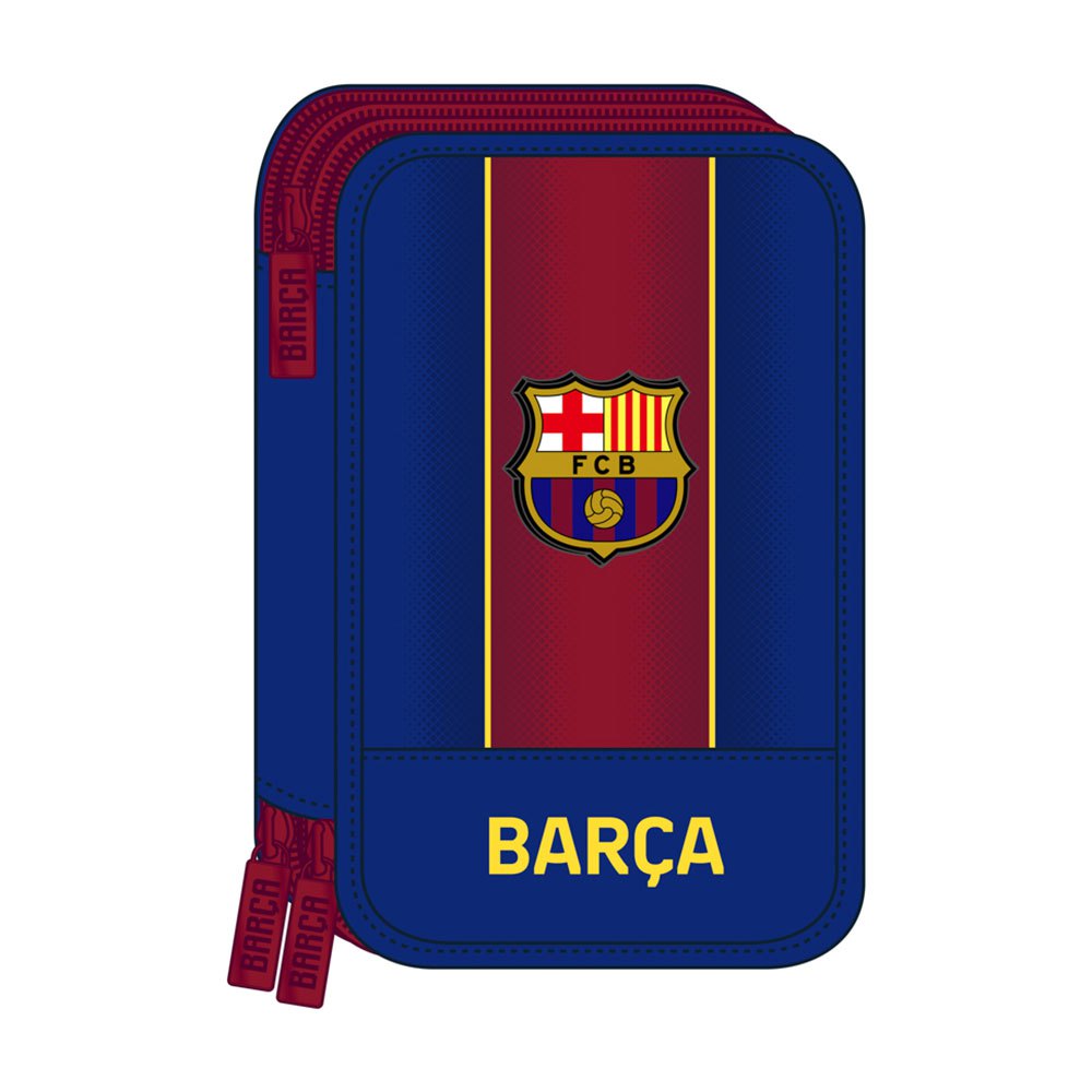 Cases Safta FC Barcelona Home 20/21 Small Double Filled 34 Pieces Pencil Case Blue