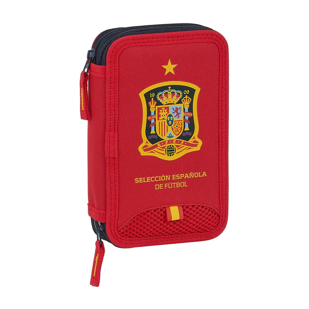 Cases Safta Spain Small Double Filled 28 Pieces Pencil Case Red