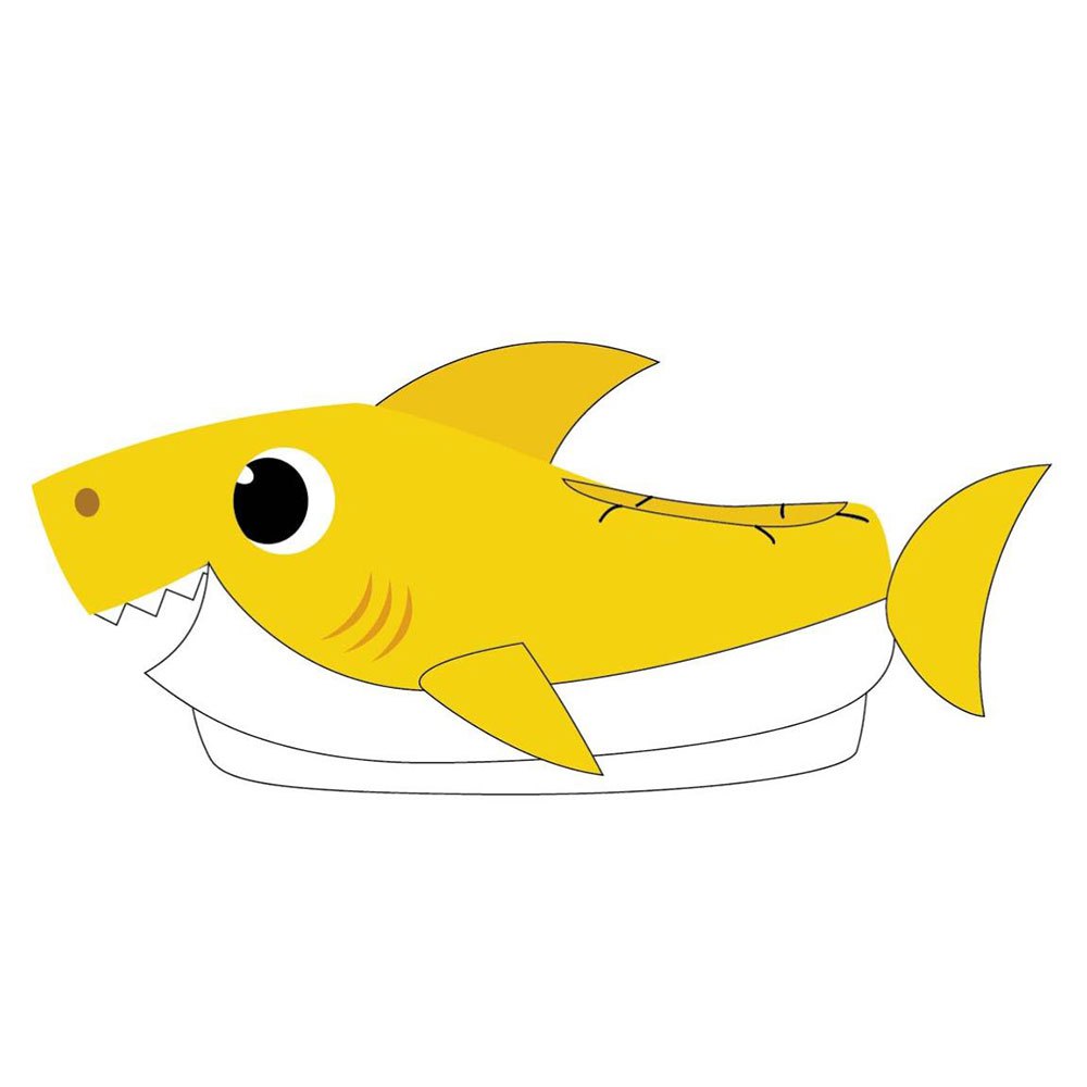 Kid Cerda Group 3D Baby Shark Slippers Yellow