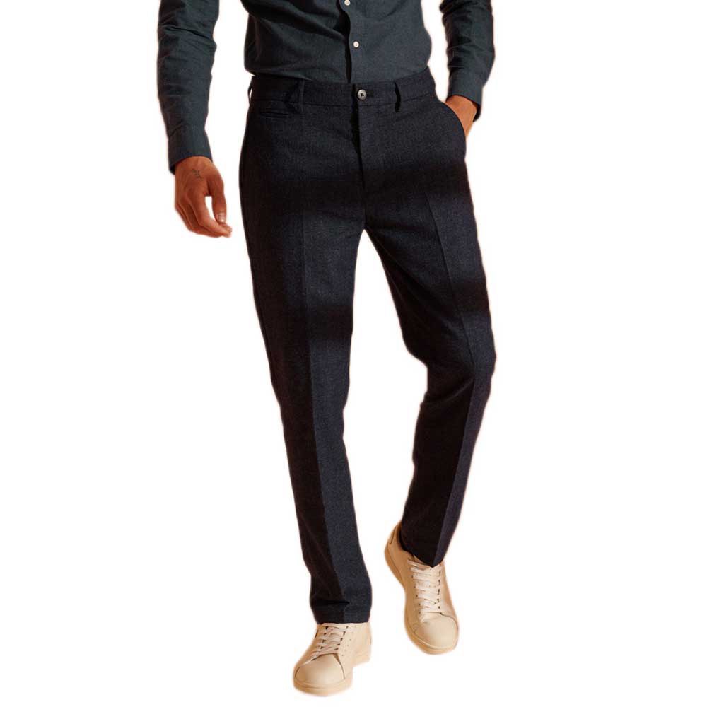 Clothing Superdry Core Wool Slim Chino Pants Black