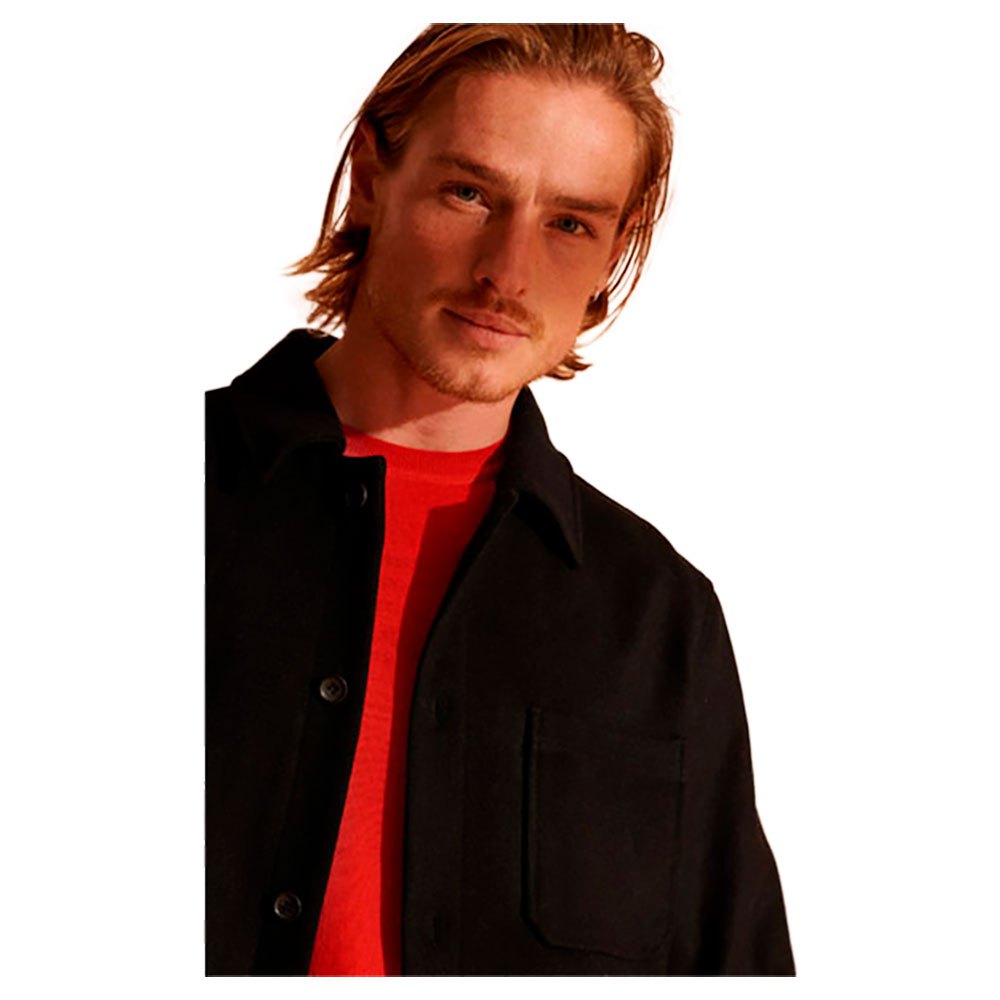 Jackets Superdry Utility Wool Overshirt Black