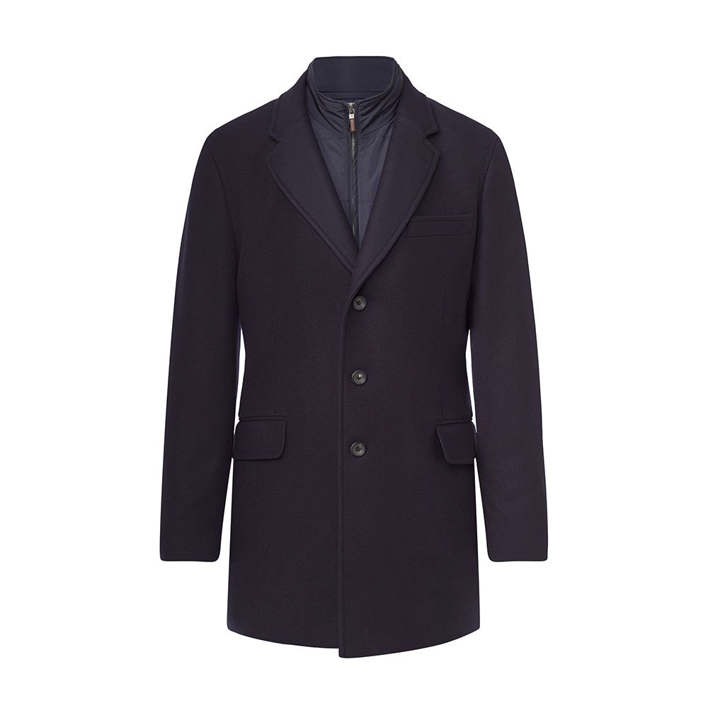 Hackett Detachable Bib WoolCashmere Coat 