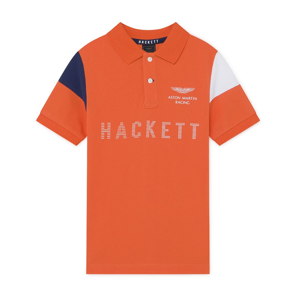 Polo shirts Hackett AMR Panel Sleeves Youth Short Sleeve Polo Shirt Orange