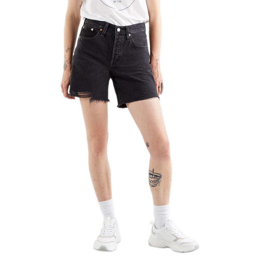 Femme Levi´s® Jeans Shorts 501® Mid Thigh Lunar Black