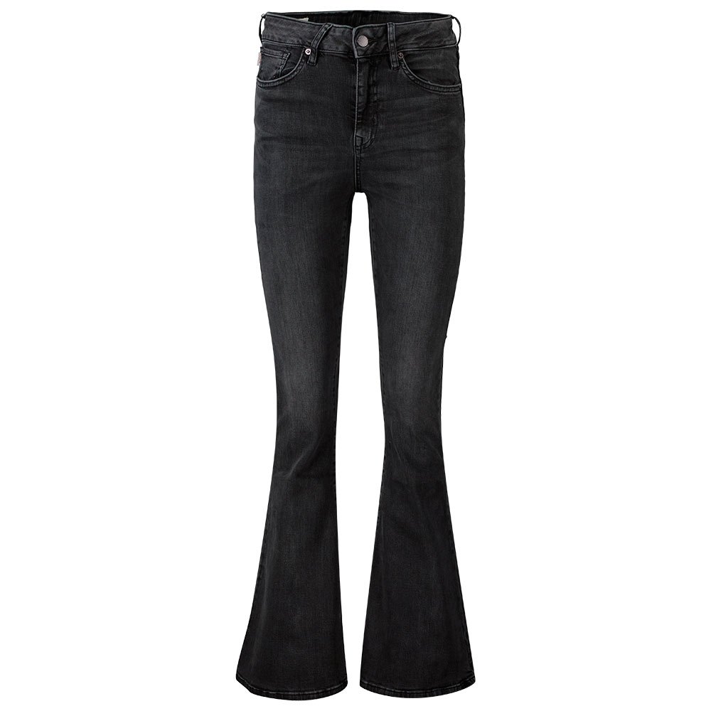 Femme Superdry Jeans High Rise Skinny Flare Wolcott Black Stone