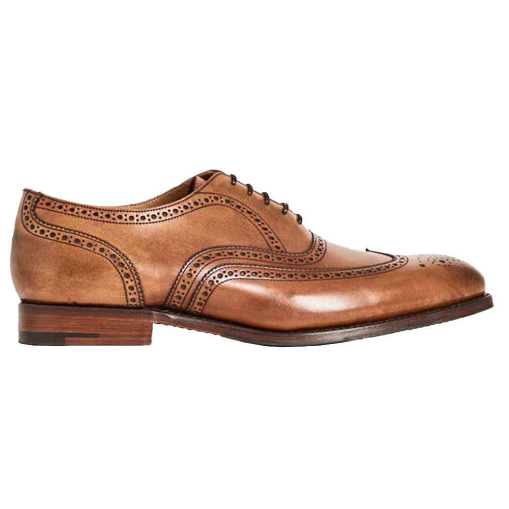 Men Hackett En Fulbrge Leather Goodyear Shoes Brown