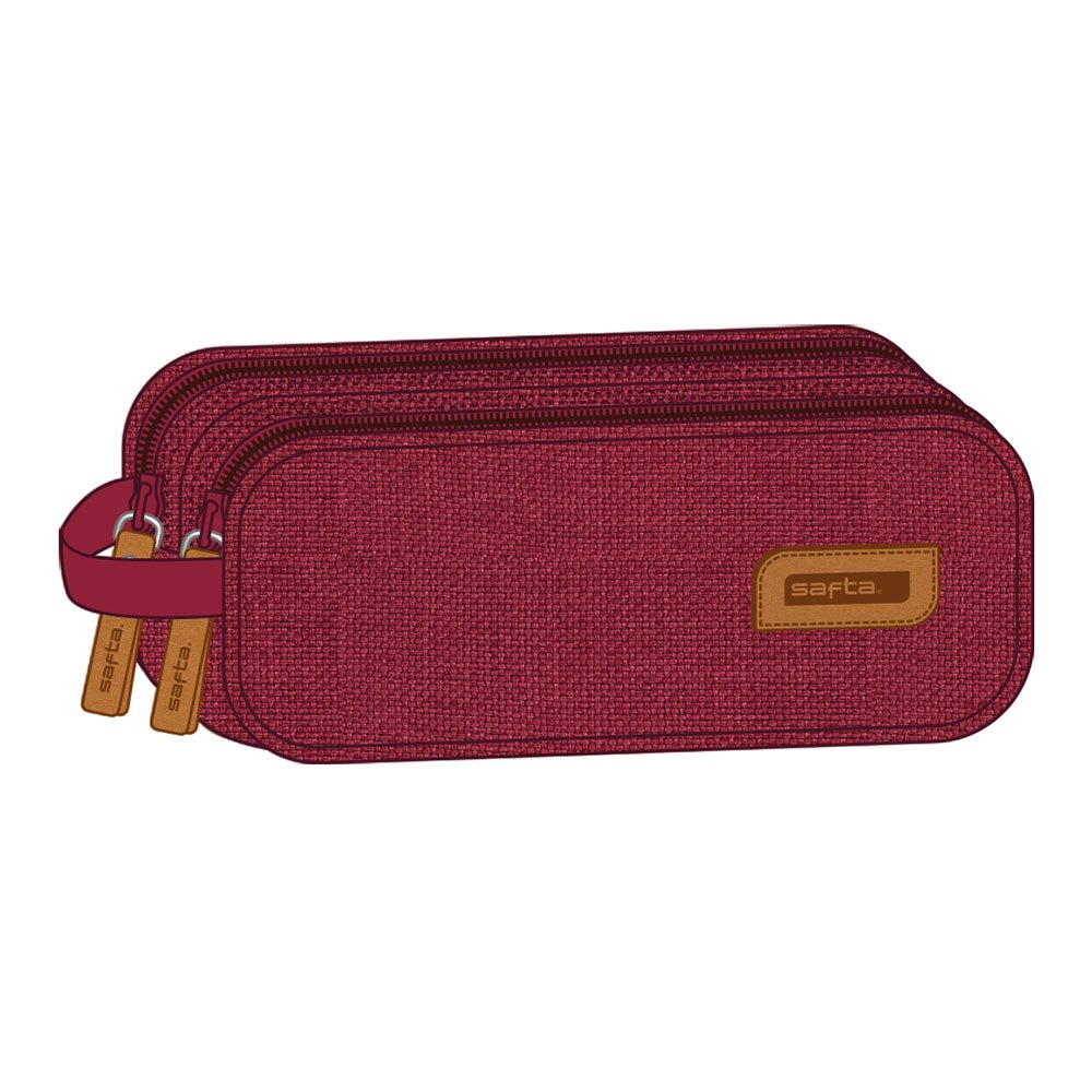 Suitcases And Bags Safta Cereza Double Pencil Case Red