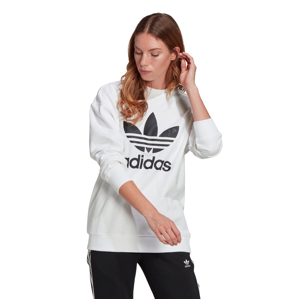 Sweatshirts adidas originals Sweat-shirt Adicolor Trefoil White