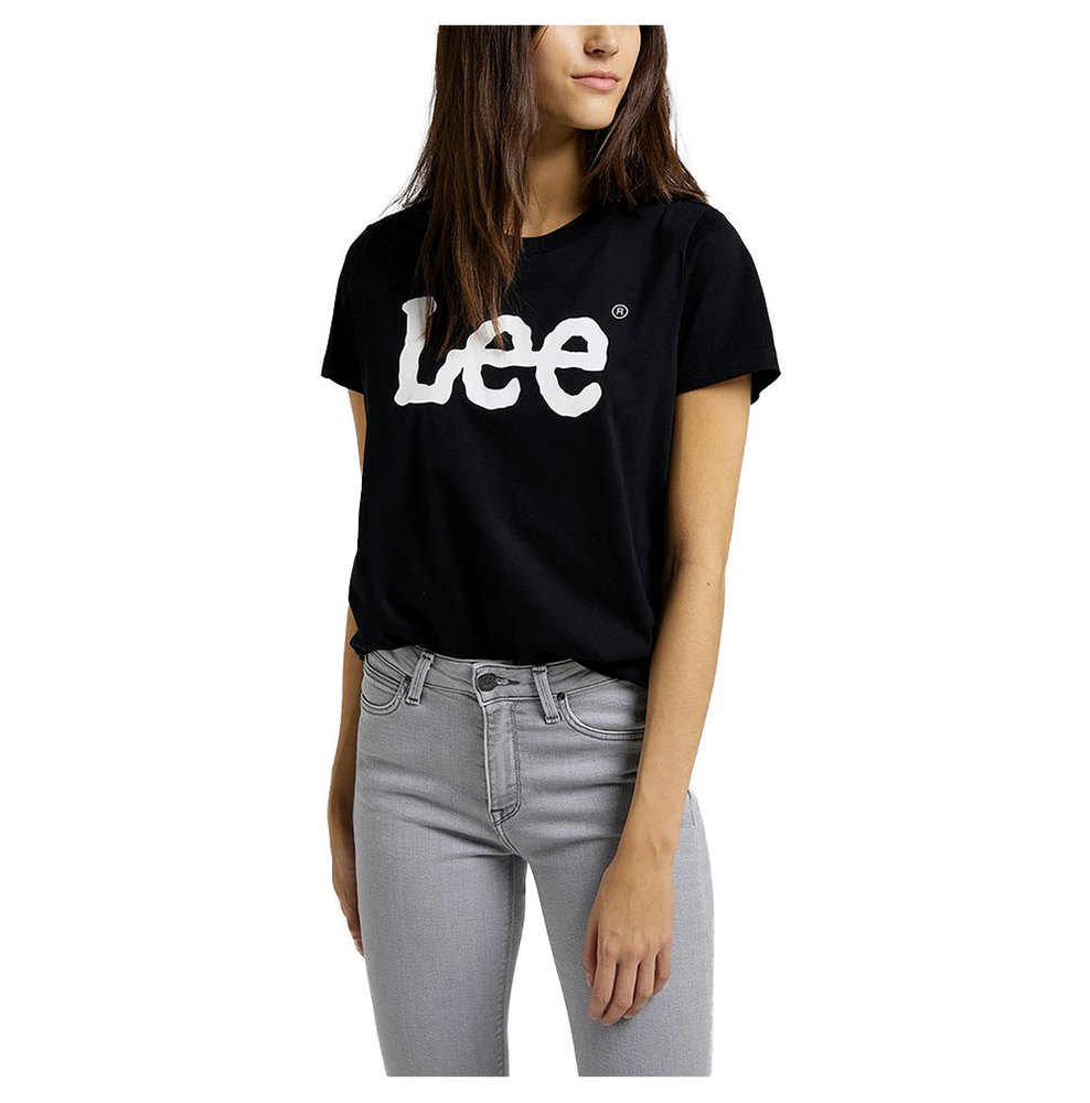 Women Lee Logo Short Sleeve T-Shirt Black