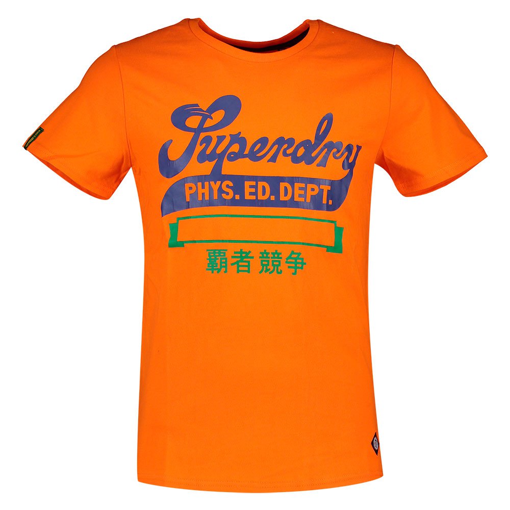 Men Superdry Collegiate Graphic 185 Short Sleeve T-Shirt Orange