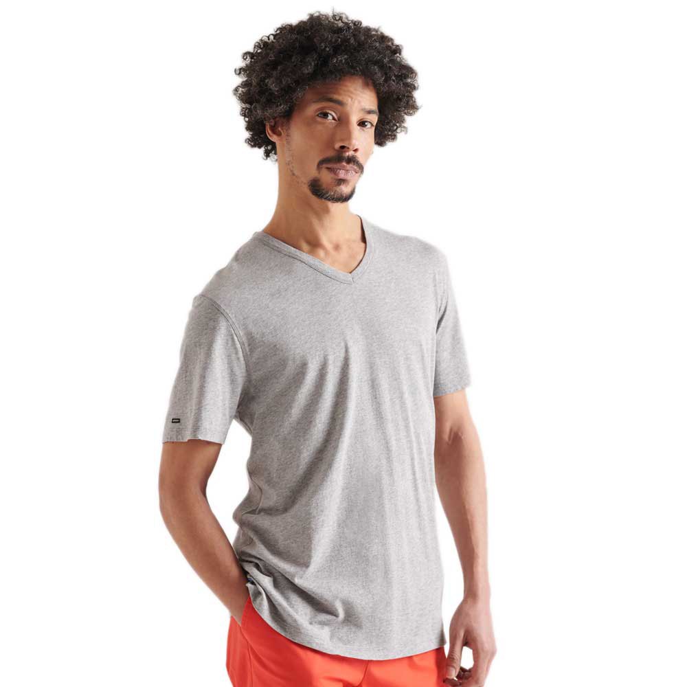 T-shirts Superdry Lightweight Essential V-Neck Short Sleeve T-Shirt Grey