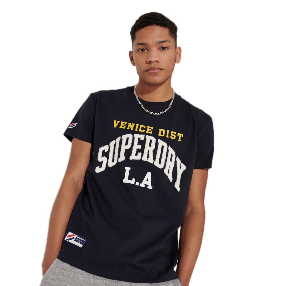 Clothing Superdry Varsity Arch Short Sleeve T-Shirt Blue