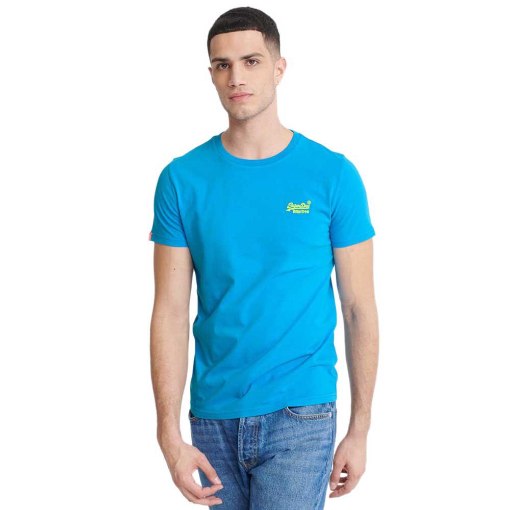 T-shirts Superdry Orange Label Neon Lite Short Sleeve T-Shirt Blue