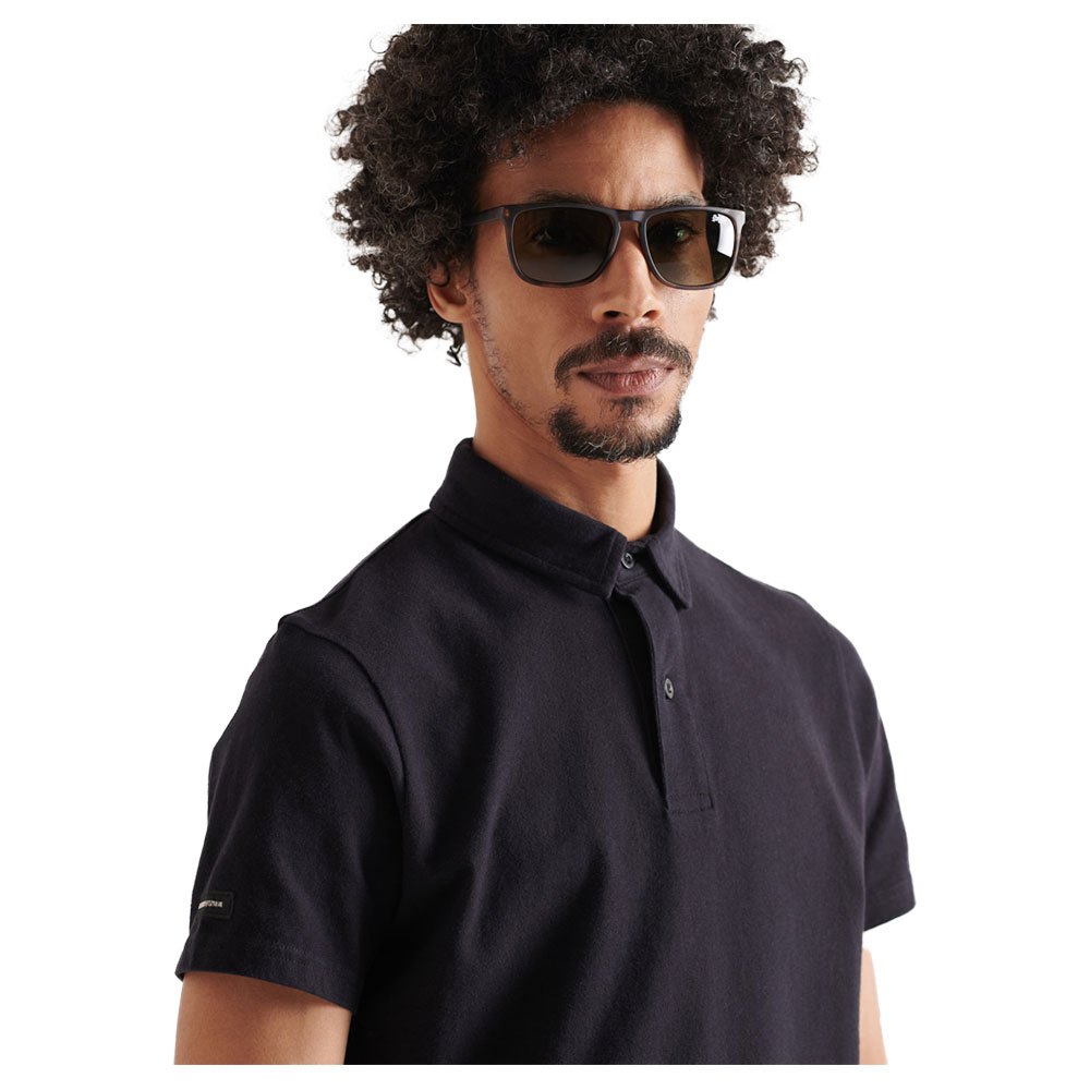 Polo shirts Superdry Organic Cotton Studios Short Sleeve Polo Shirt Black
