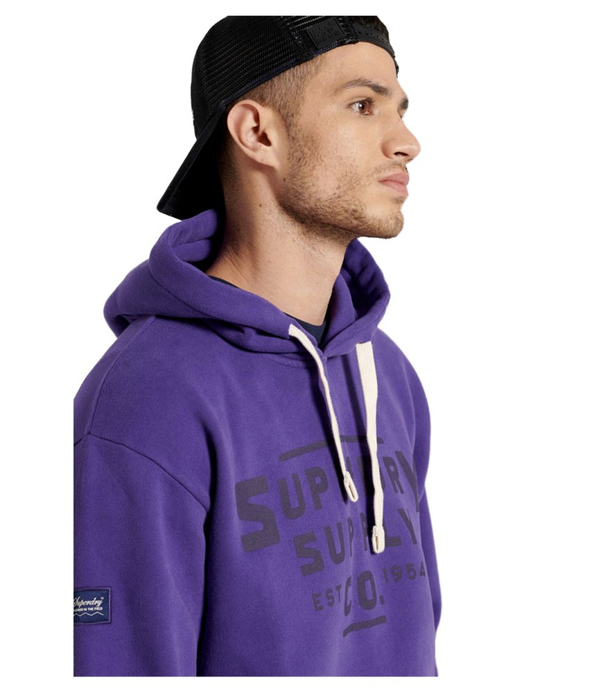 Clothing Superdry Heritage Mountain Graphic Hoodie Purple