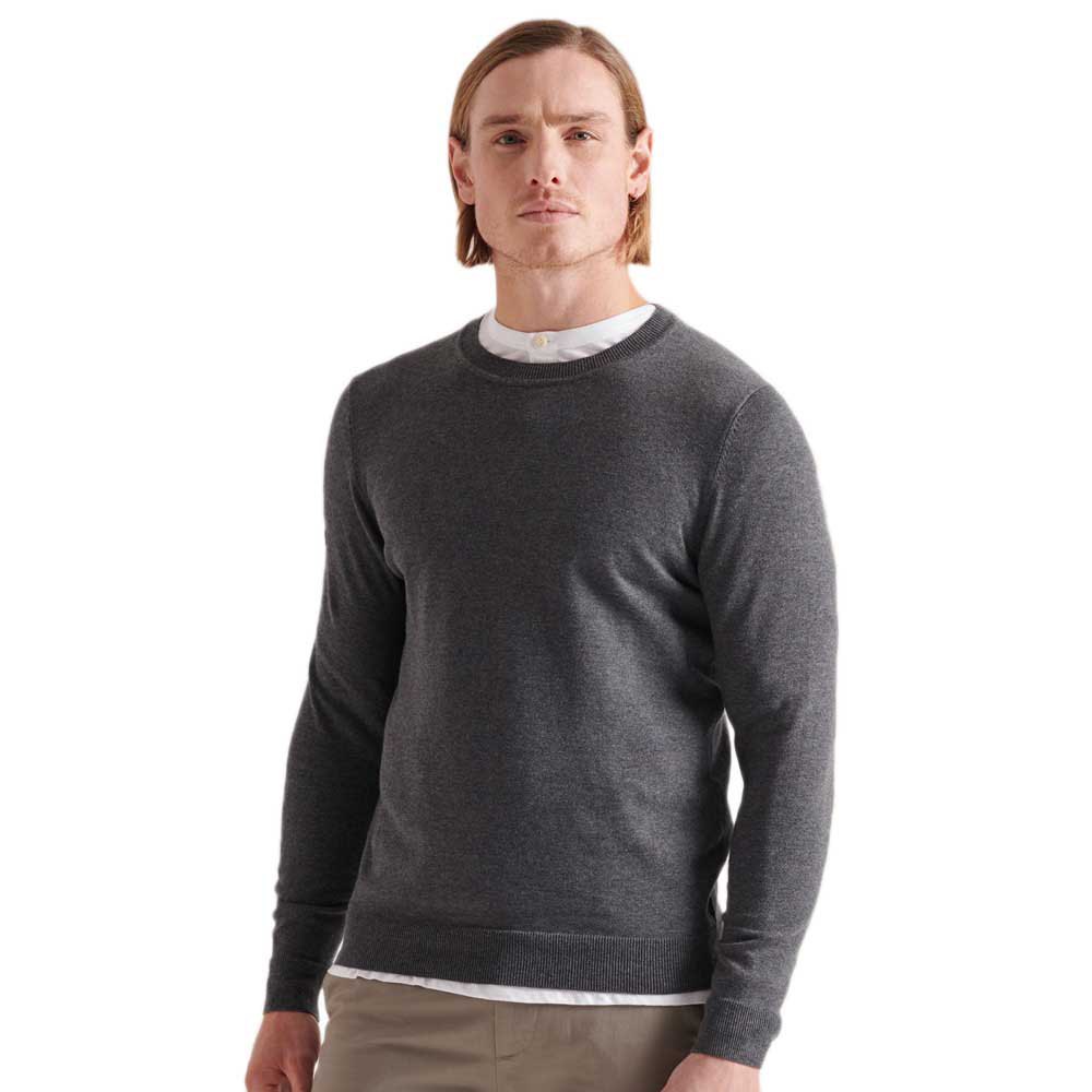 Sweaters Superdry Cotton Crew Sweater Grey