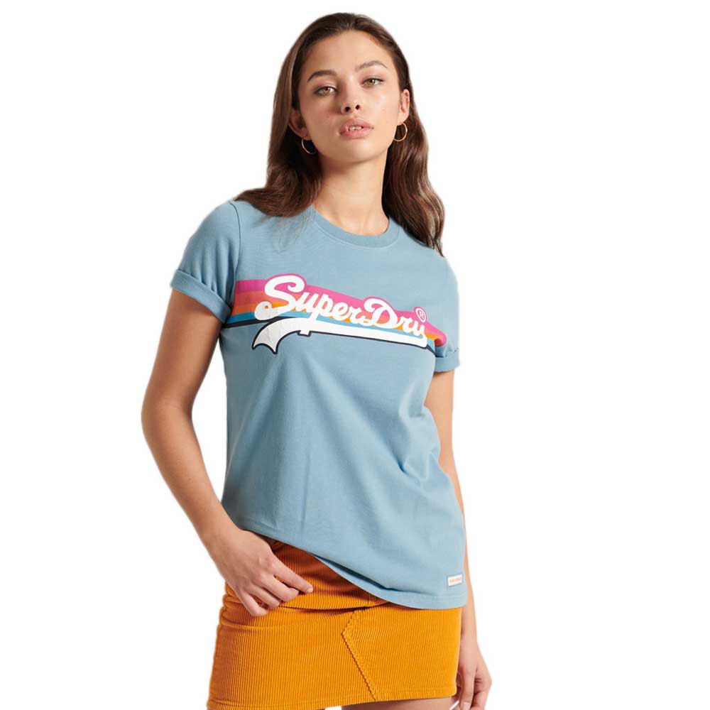 Clothing Superdry Vintage Logo Cali Short Sleeve T-Shirt Blue