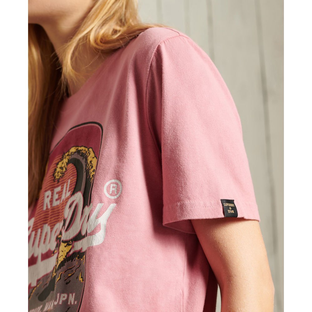 Clothing Superdry Vintage Logo Itago Short Sleeve T-Shirt Pink