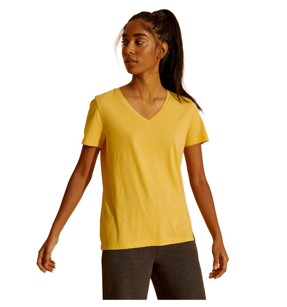 T-shirts Superdry Lightweight Essential Vee Short Sleeve T-Shirt Yellow