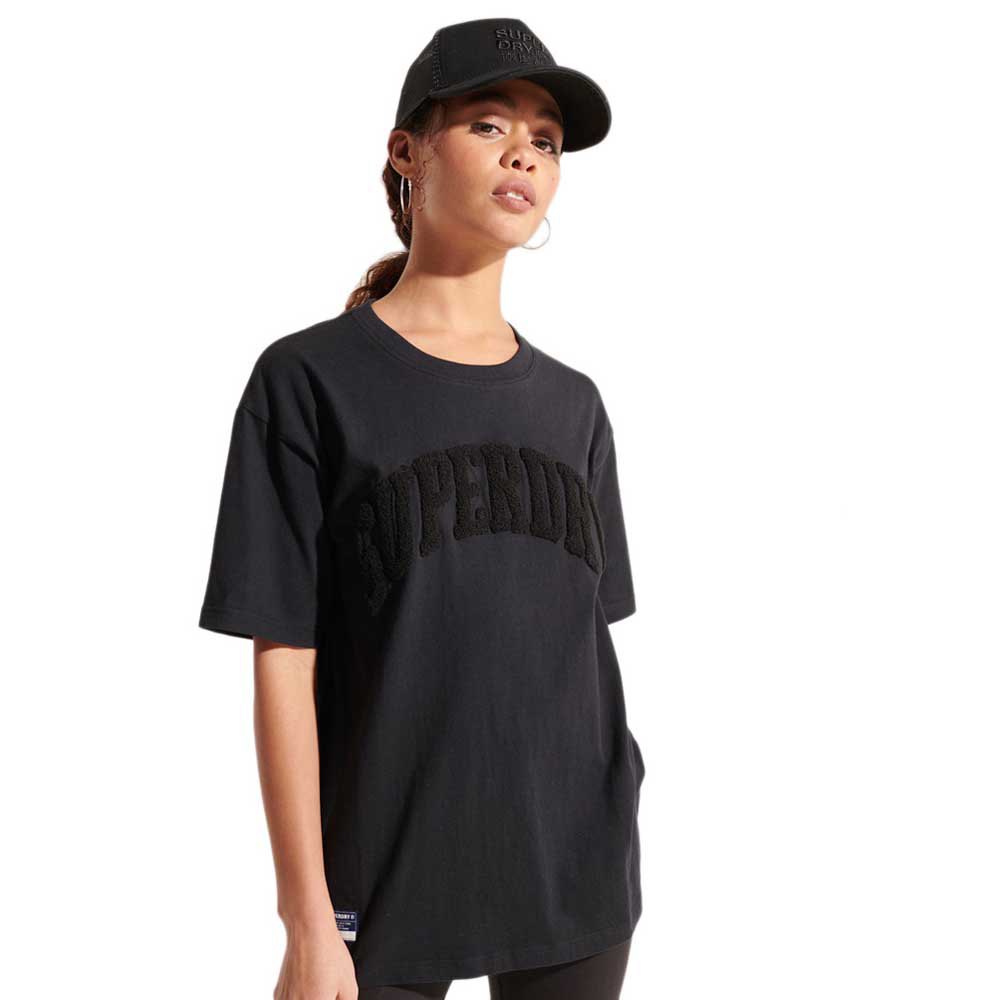 Clothing Superdry Varsity Arch Mono Short Sleeve T-Shirt Black