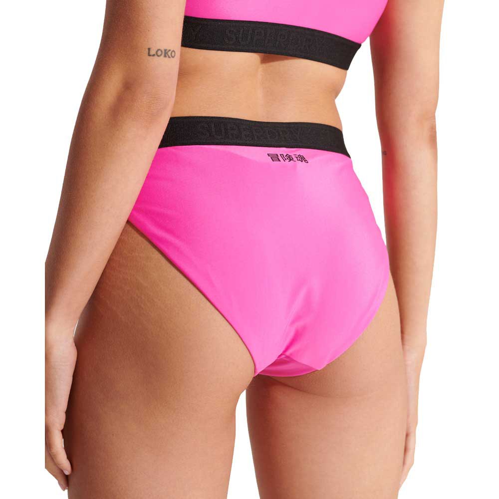 Swimwear Superdry Sport Brief Bikini Bottom Pink