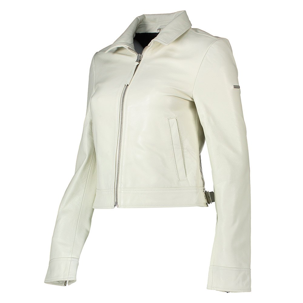 Vêtements Superdry Veste Down Town Leather Off White
