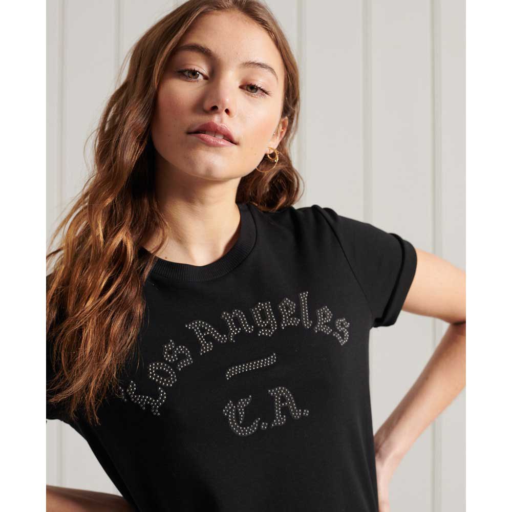 T-shirts Superdry Bohemian Band Crew Short Sleeve T-Shirt Black