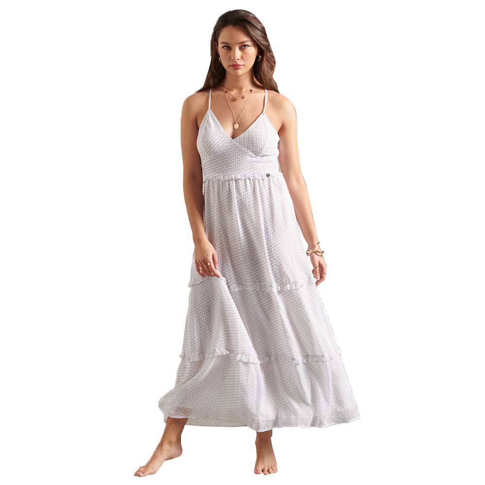 Dresses Superdry Margaux Maxi Long Dress White