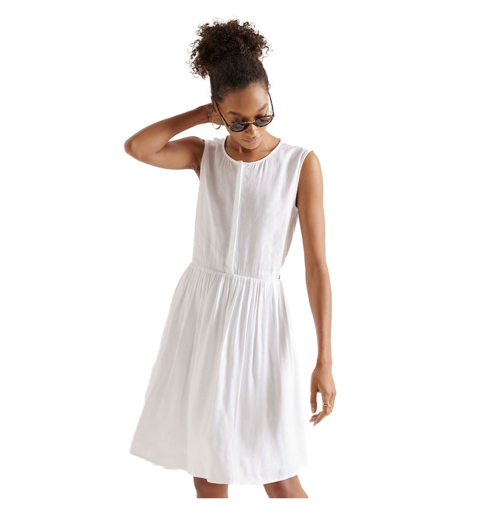 Dresses Superdry Textured Day Short Dress White