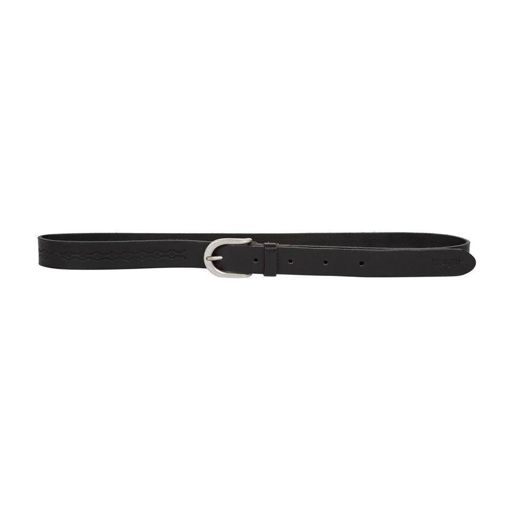 Accessories Wrangler Thin Detailed Belt Black