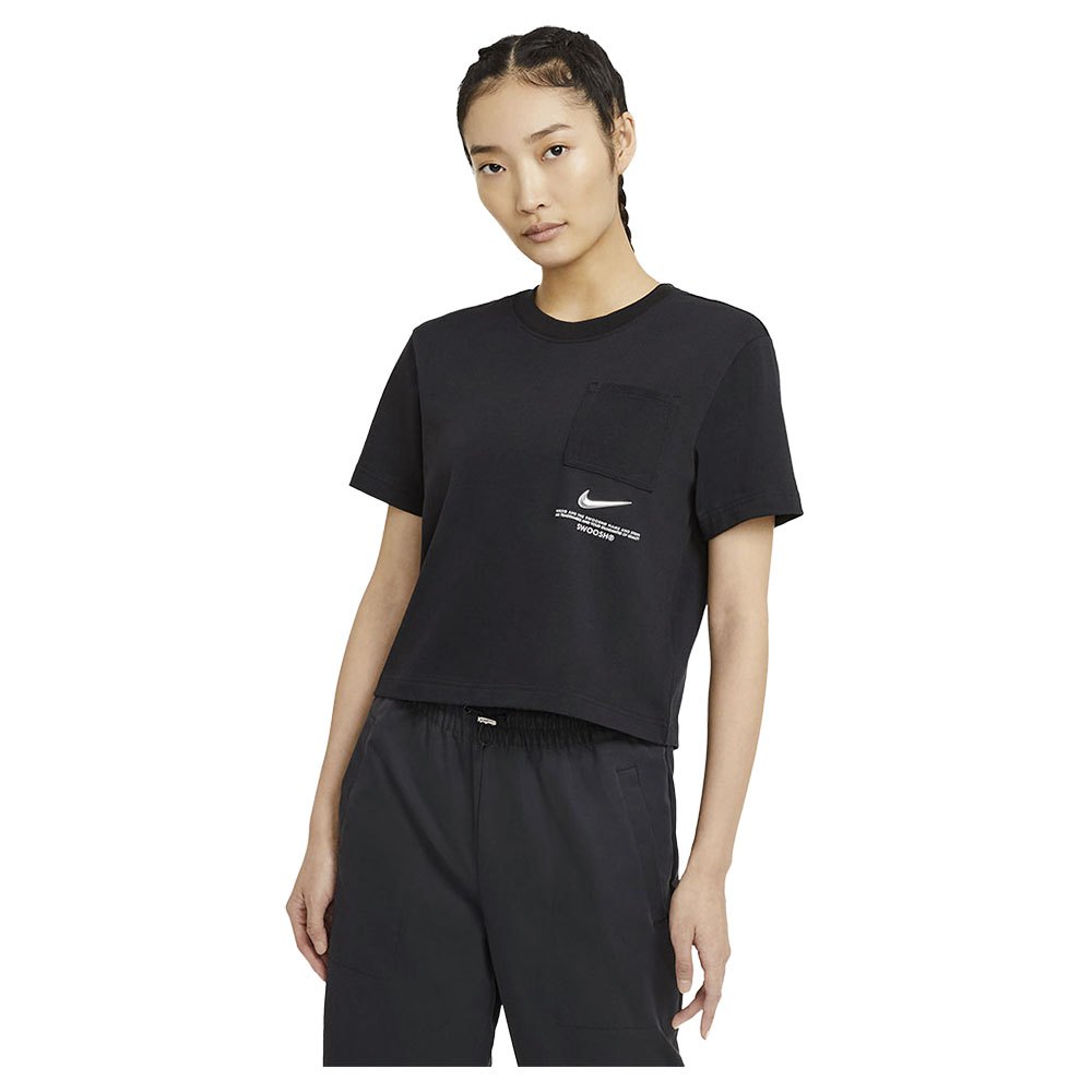 Women Nike Sportswear Swoosh Short Sleeve T-Shirt Black