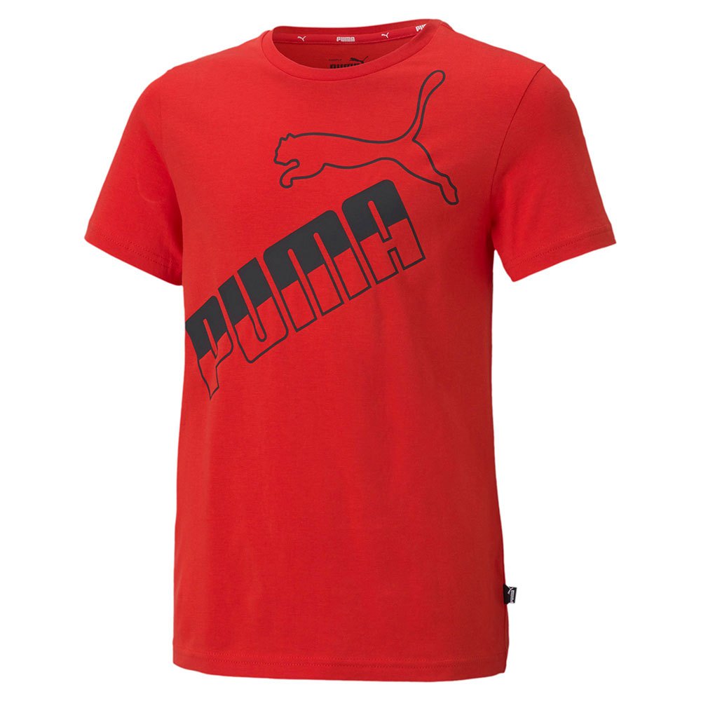 Clothing Puma Amplified Big Logo Short Sleeve T-Shirt Red