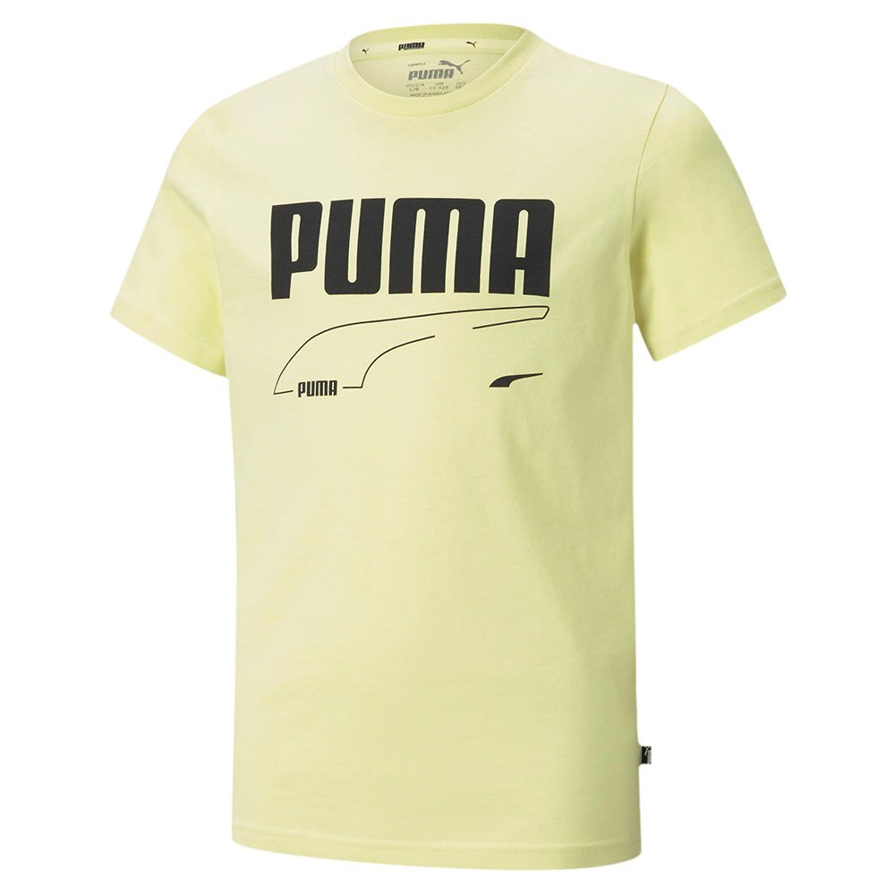 Clothing Puma Rebel Short Sleeve T-Shirt Yellow