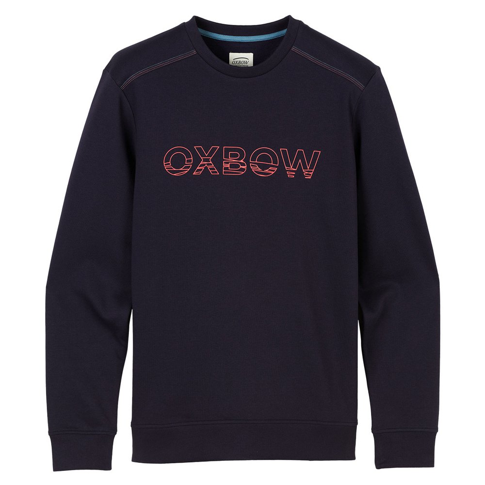 Clothing Oxbow Kol Graphic Crew Neck Sweatshirt Blue